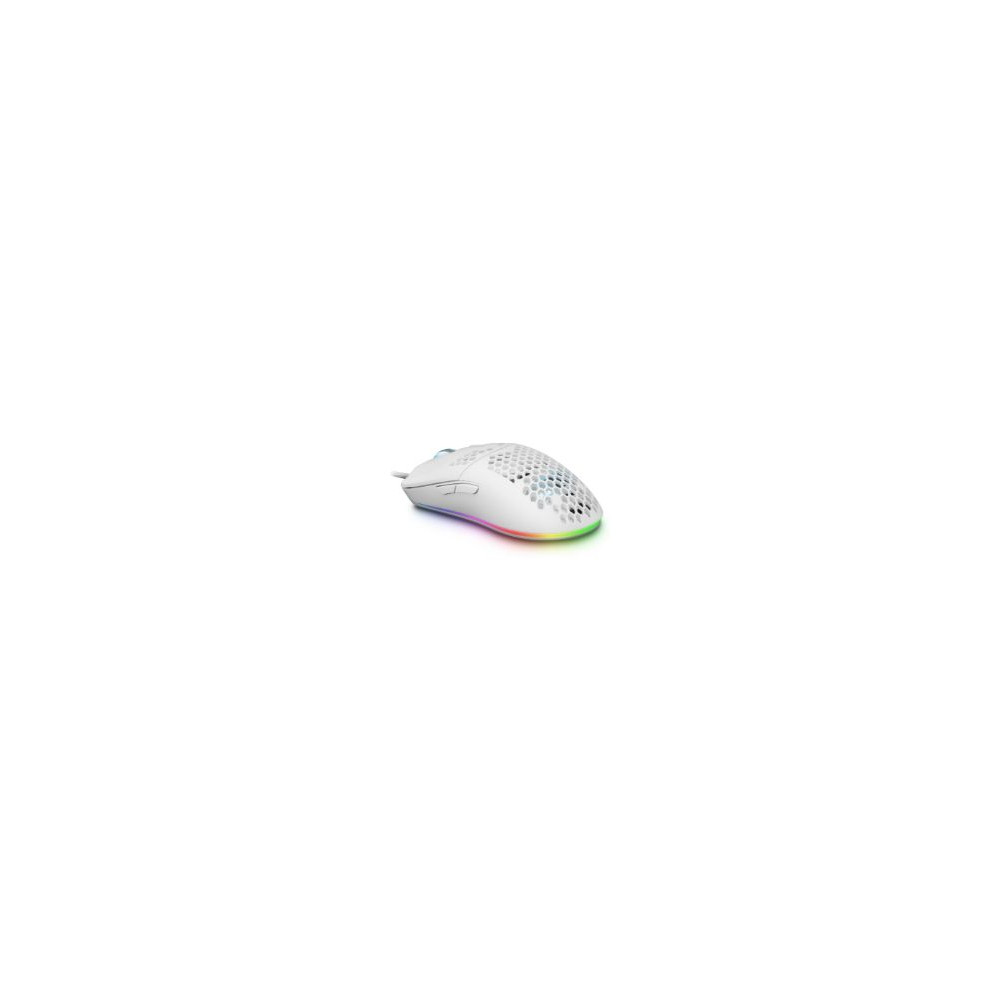 Ratón Mars Gaming Rgb Usb-a 12400dpi Blanco (mmaxw)