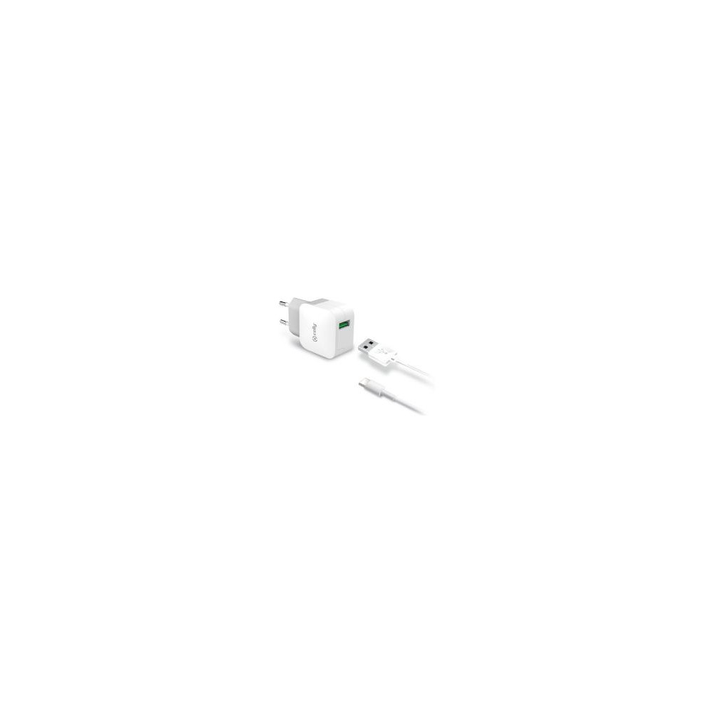 Cargador De Pared Celly 1usb-a Cable Usb-c (tcusbtypec)
