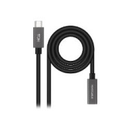 Nanocable Usb-c/m A Usb-c/h 0.5m Negro (10.01.4400)
