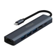 Docking Station Nilox Usb-c 6 Puertos (nxdsusbc06)