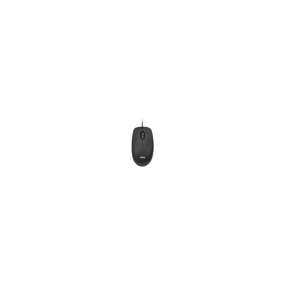 Ratón Nilox Óptico Usb-a 1600dpi Negro (mousb1003)