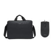 Maletín+ratón Nilox 15.6" Usb 1000dpi Negro (nxbm001)