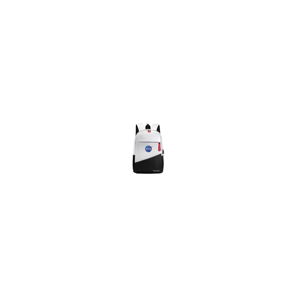 Mochila Nasa Oxford 15.6 Usb Negra/blanca (bag05-w)