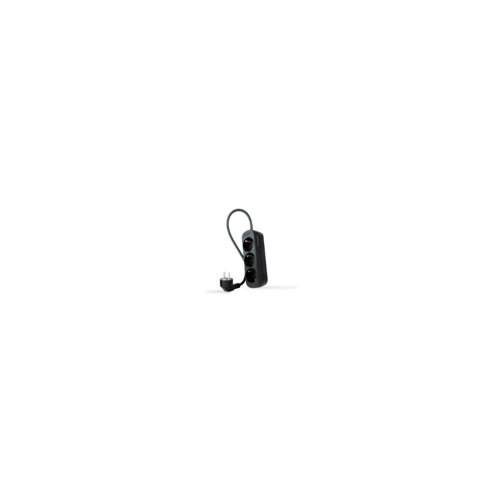 Regleta Nanocable 3xschuko 1.4m Negra(10.38.0003-ns-bk)