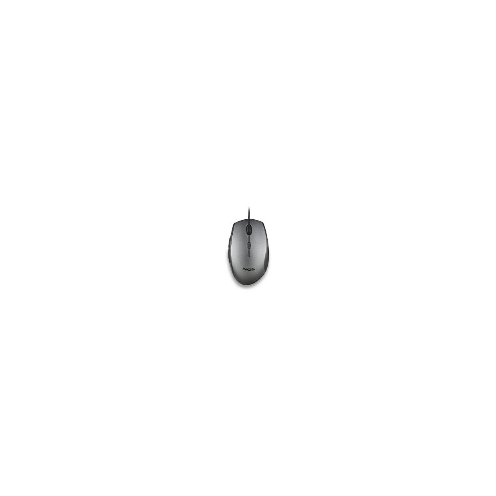 Ratón Ngs Ergonómico Óptico Usb 1600dpi Gris (mothgray)