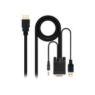 Nanocable Hdmi/m A Vga/jack/usb-a/m Negro (10.15.4350)