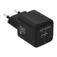 Cargador De Pared Aisens Gan Usb-a/c (asch-20w2p011-bk)