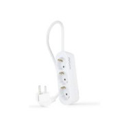 Regleta Nanocable 3xschuko 1.4m Blanca (10.38.0003-ns)