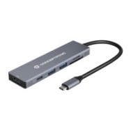 Dock Conceptronic 6en1 Usb-c A Hdmi/usb/sd/tf (donn23g)