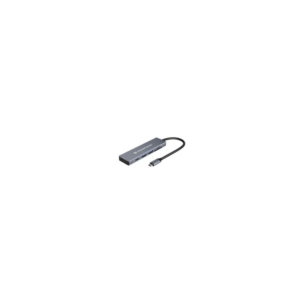 Dock Conceptronic 6en1 Usb-c A Hdmi/usb/sd/tf (donn23g)