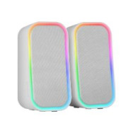Altavoces Mars Gaming 2.0 20w Rgb Bt Blancos (msomw)