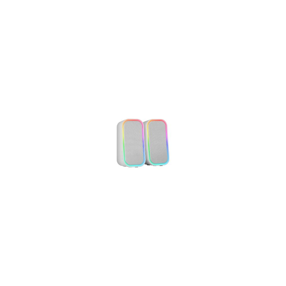 Altavoces Mars Gaming 2.0 20w Rgb Bt Blancos (msomw)