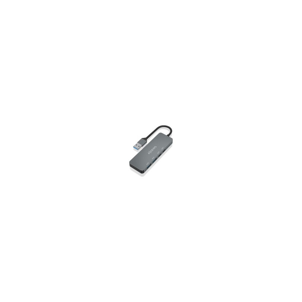 Hub Aisens Usb-a A 2xusb-a/2xusb-c Gris (a106-0696)
