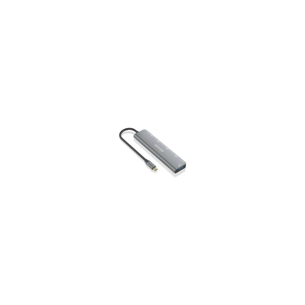 Hub Aisens Usb-c 3.1 A 2xusb-a/3xusb-c Gris (a109-0857)