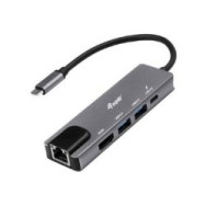 Adaptador Equip Usb-c 5en1 Hdmi Rj45 Gris (eq133489)