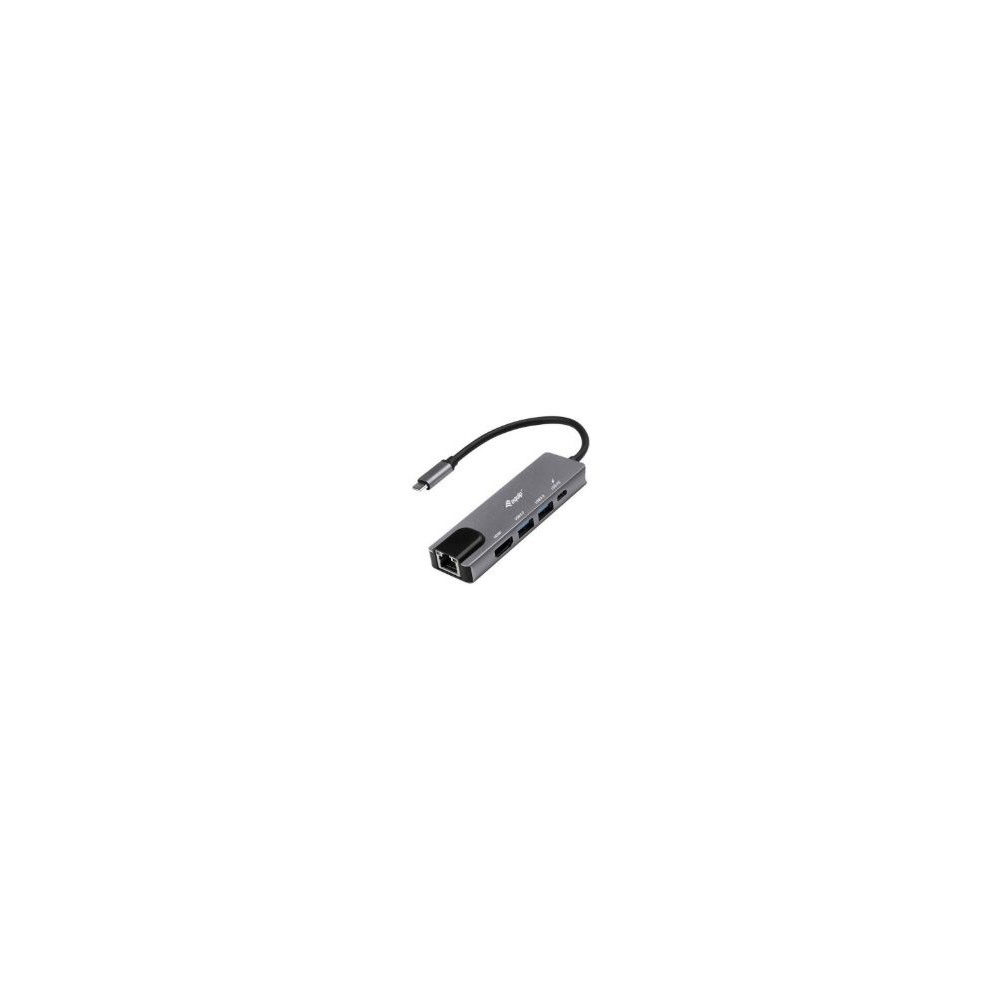 Adaptador Equip Usb-c 5en1 Hdmi Rj45 Gris (eq133489)