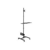 Soporte Suelo Equip 17"-32" 4 Ruedas Negro (eq650171)