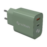 Cargador Pared Nubbeh Usb-c 30w Pd Verde (nbwallchg)