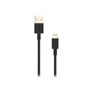 Cable Nubbeh Usb-a/lightning 1m 2a Negro (nbtcablalb1)