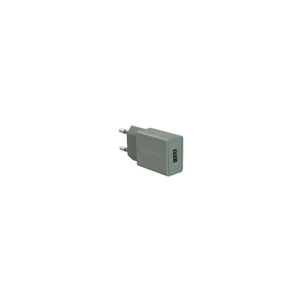 Cargador Pared Nubbeh 1usb-a 10w Verde (nbwallchusbg10)