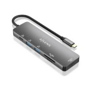 Dock Aisens Usb-c A 2usb-a/hdmi/usb-c (asuc-6p016-gr)