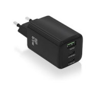 Cargador Aisens Usb-a/c 65w Negro (asch-65w3p042-bk)