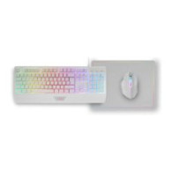 Pack Mars Gaming Tratónalfombrilla Blanco (mcp124wes)