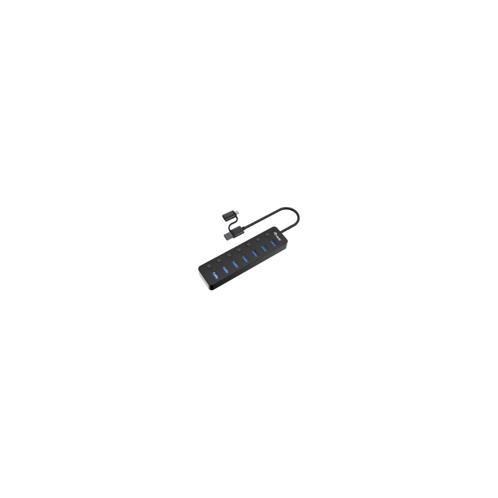 Hub Equip Life 7xusb-a 3.0 + Adaptador Usb-c (eq128965)