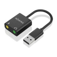 Tarjeta De Sonido Aisens Usb/m-2x3.5mm/h (a106-0769)