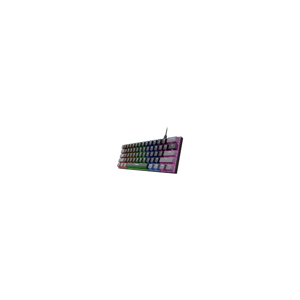 Teclado Gaming Trust Gxt867 Acira Rgb Usb Negro (24885)