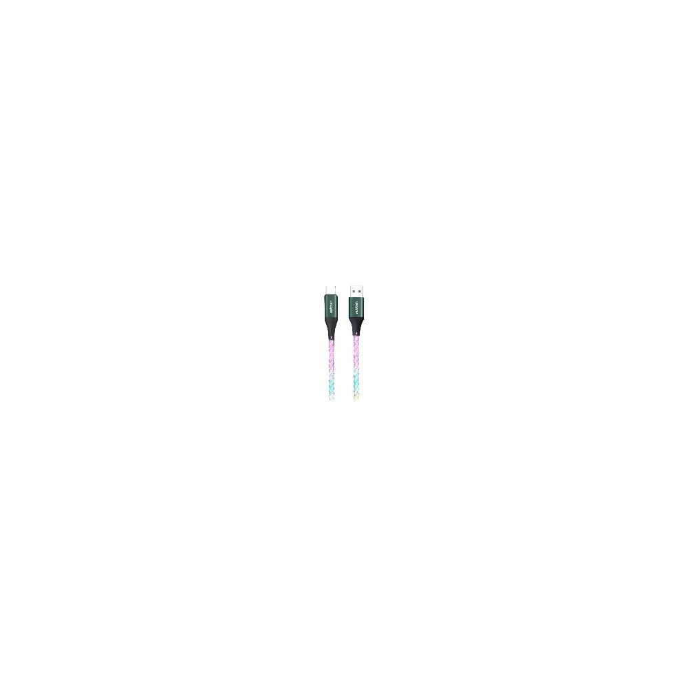 Cable Nubbeh Led Usb-a A Usb-c 3a 1m (nbtcablacled)
