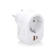 Enchufe Aisens 1toma 1usb-c Pd 1usb-a (asps-1a1c06-w)