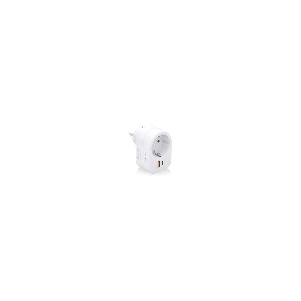 Enchufe Aisens 1toma 1usb-c Pd 1usb-a (asps-1a1c06-w)
