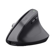 Ratón Vertical Trust Bayo+ Óptico Rf Bt Negro (25146)