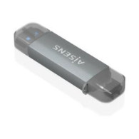 Lector Tarjetas Aisens Usb-a/c 3.0 Gris (ascr-2ac08-gr)