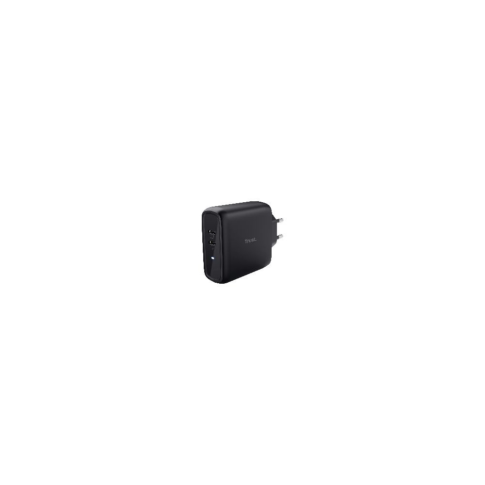 Cargador De Pared Trust Maxo 65w 2xusb-c Negro (25380)
