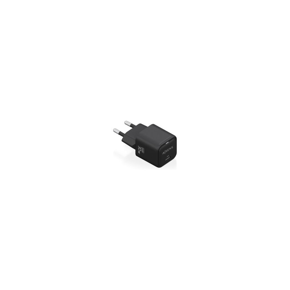 Cargador Aisens Gan 30w 1usb-c Negro (asch-30w1p019-bk)