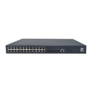 Switch Levelone 24xrj45 Gbe 4xsfp Poe 400w (gtp-2871)