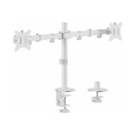 Soporte Mesa Equip 17-32" 2 Pantallas Blanco (eq650167)
