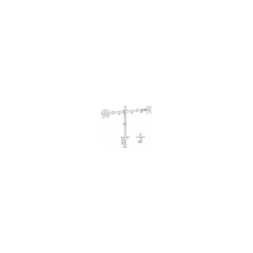 Soporte Mesa Equip 17-32" 2 Pantallas Blanco (eq650167)