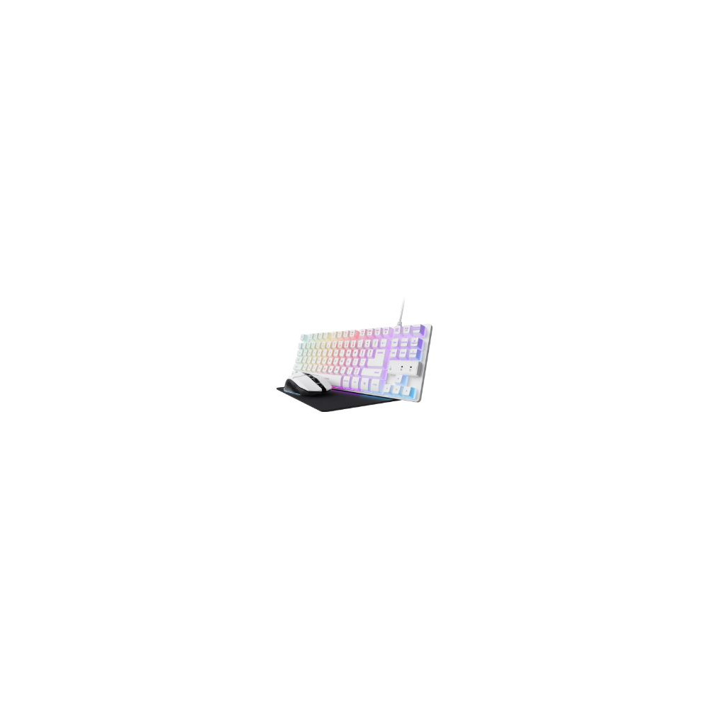 Kit Trust Gtx794 Tecl/ratón/alfombrilla Blanco (25233)