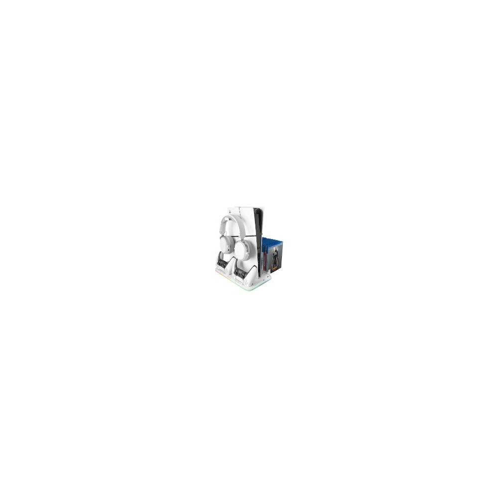 Soporte Mars Gaming Rgb Para Ps5 Blanco (mps5b2)