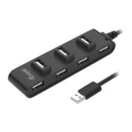 Hub Equip 7xusb 2.0 Negro (128957)