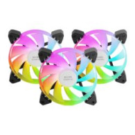Ventilador Mars Gaming Argb 12x12cm Negro Kit 3 (mf3a)