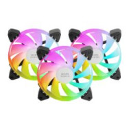 Ventilador Mars Gaming Argb 12x12cm Negro Kit 3 (mf3a)