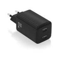 Cargador Aisens 2xusb-c 65w Negro (asch-65w2p040-bk)