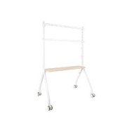 Soporte De Suelo Tooq 49"-80" Blanco/haya (fs20207m-w)