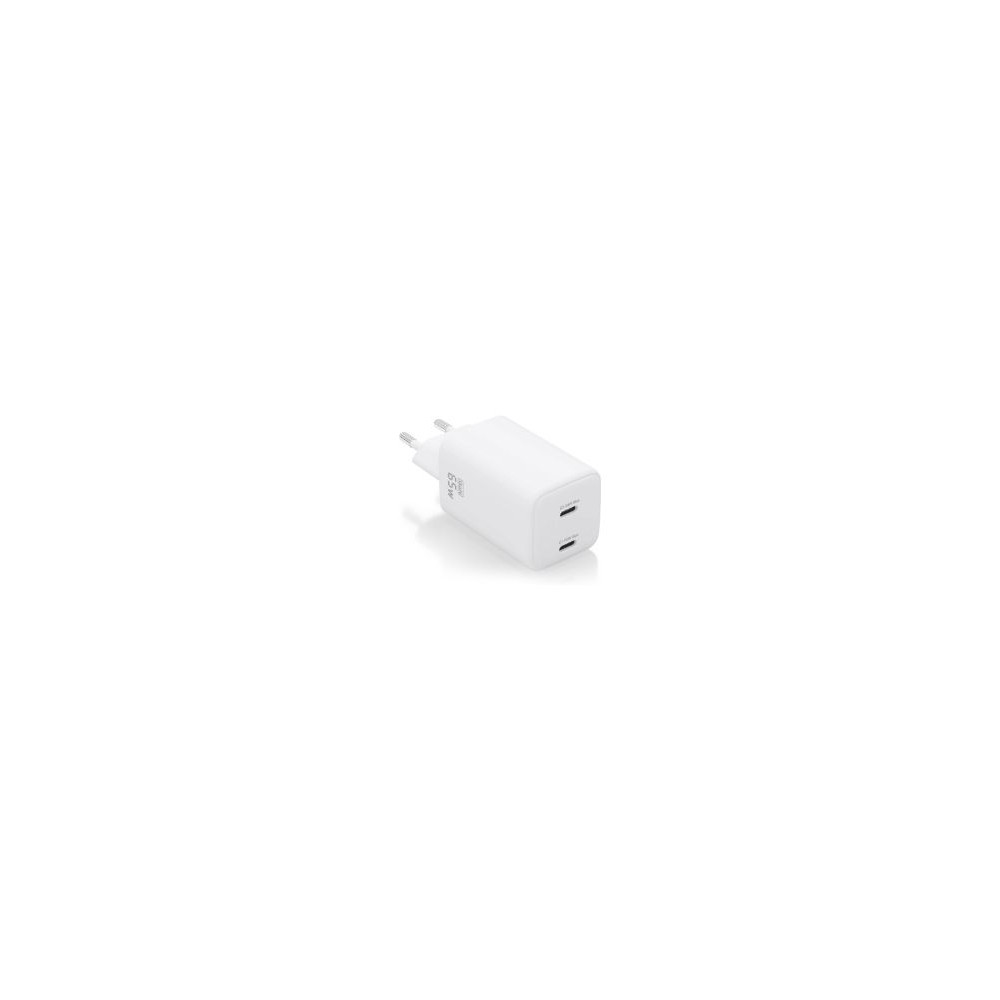 Cargador Aisens 2xusb-c 65w Blanco (asch-65w2p039-w)