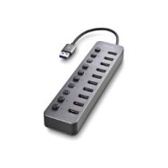 Hub Ngs 10xusb 3.0 Con Interruptores Gris (ihub10)