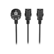 Cable Cpu Aisens Cee7/m-2xc13/h 3m Negro (9a132-0865)